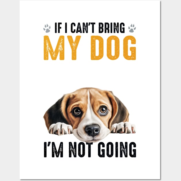 Not Going Beagle Wall Art by Tee Li’s